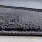 Modern Floor Rug - Plus Black 8010