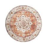 Round Vintage Outdoor Rug - Santo Medallion Terra