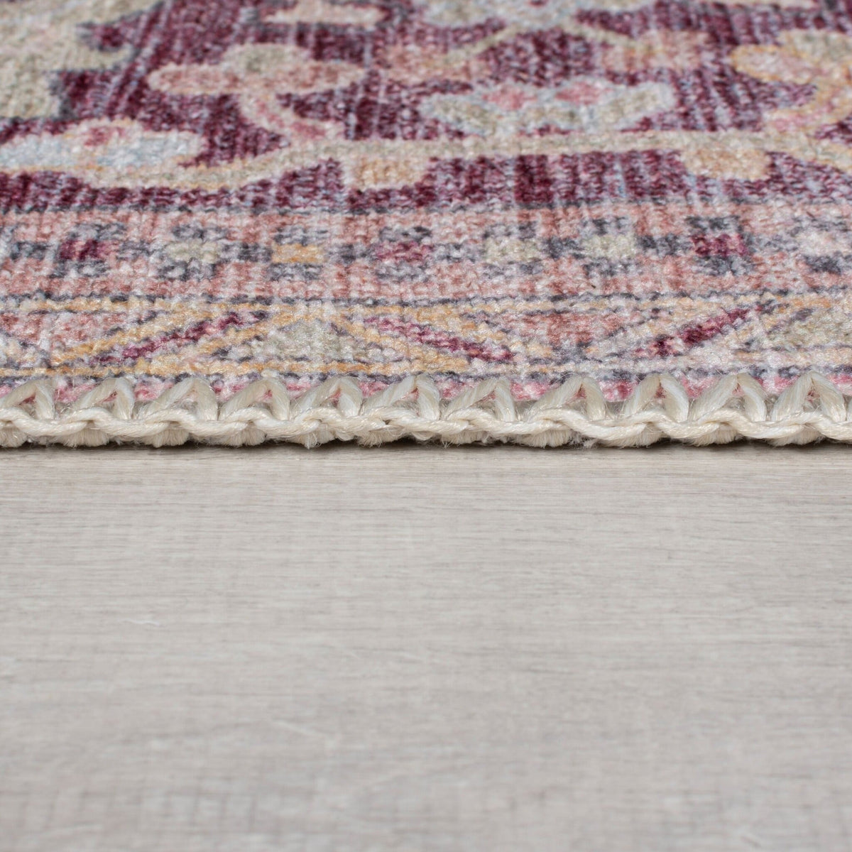 Washable floor rug - Reido Traditional Pink