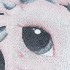 Round Children's Floor Rug - Fleurtje Dragon Pink