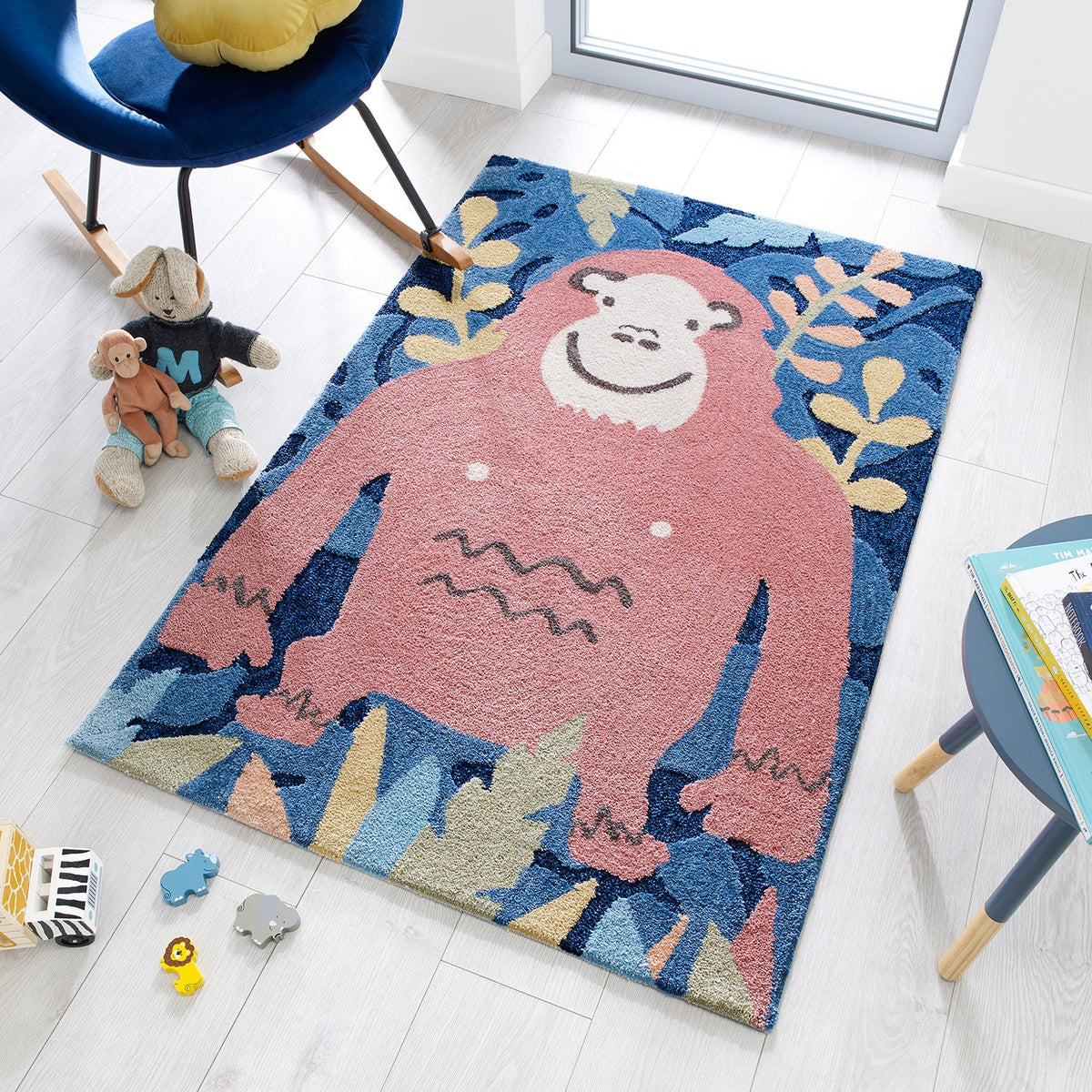 Children's floor rug - Zesto Jungle Multicolor
