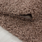 High-pile floor rug - Life Mokka