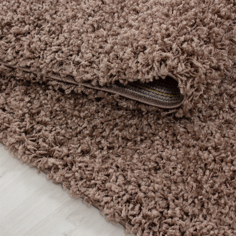 High-pile floor rug - Life Mokka