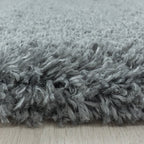 High Pile Floor Rug - Fuzzy Grey