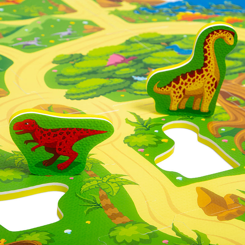 Foam puzzelmat - Max Dino Safari Multicolor
