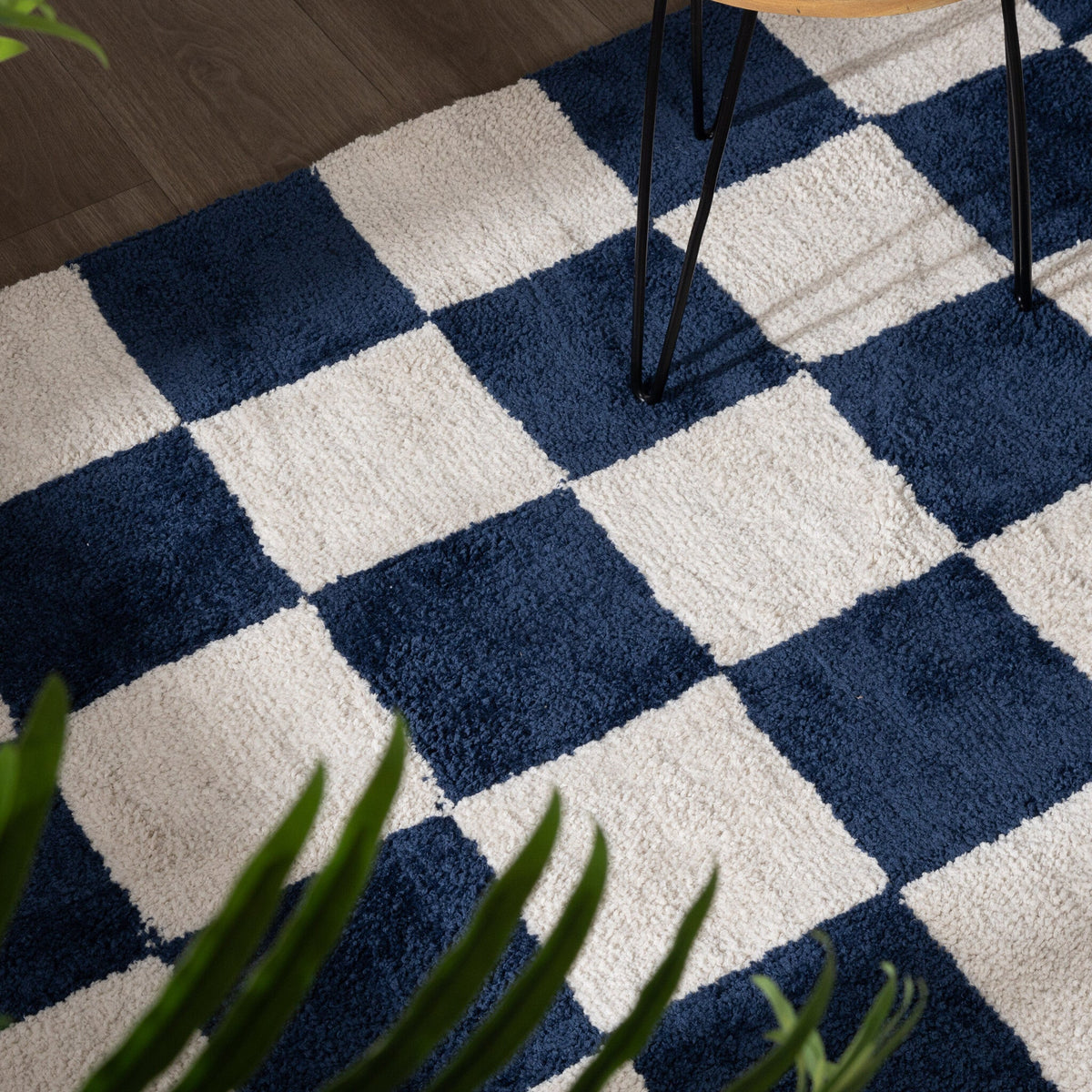 Checkerboard Rug - Blox Blue
