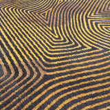 Round modern floor rug - Meditation Coral 9227 Brown