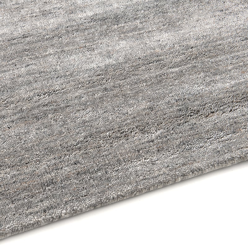 Wool floor rug - New Berbero Grey 834