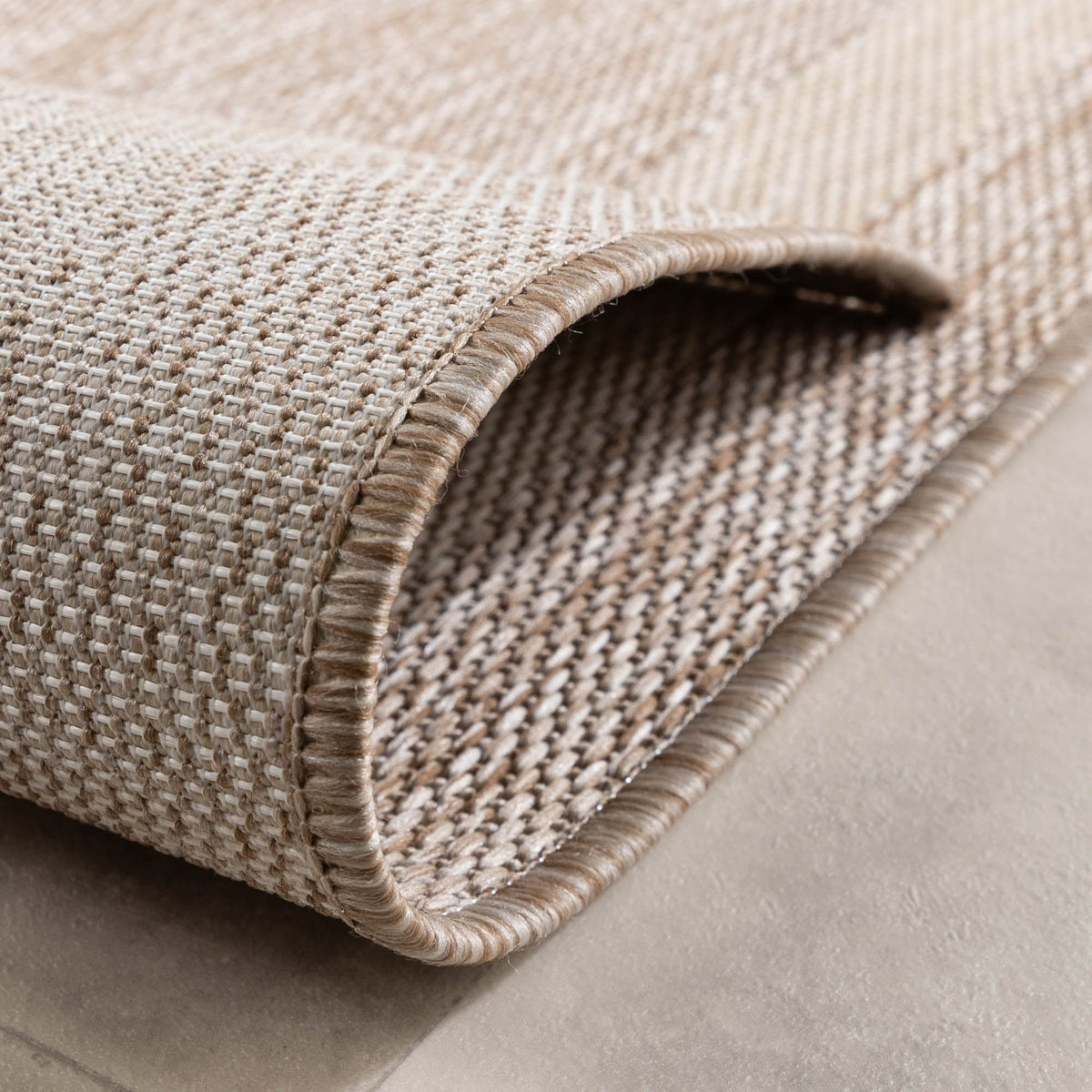 Balcony Rug - Sierra Border Beige/Cream