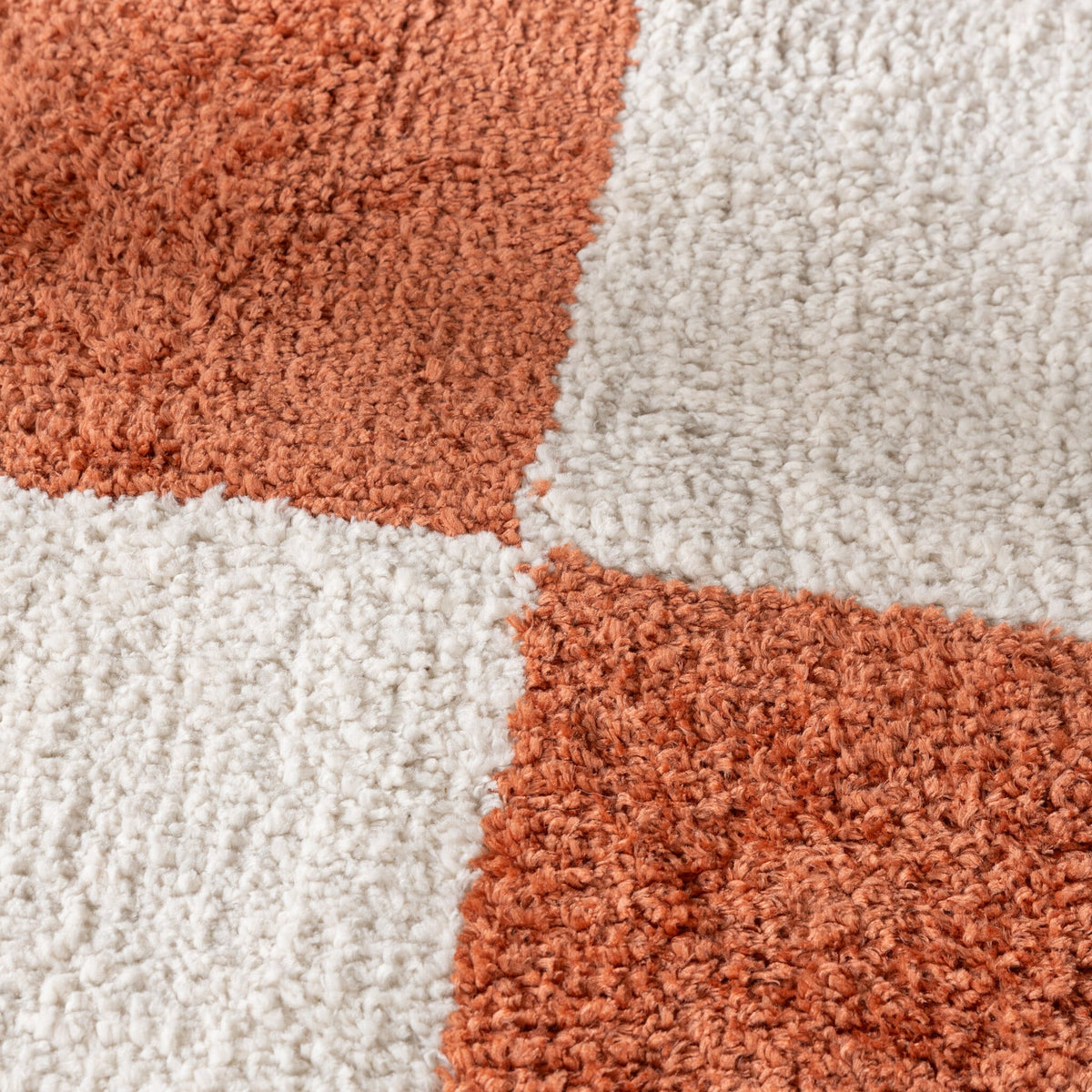 Checkerboard Rug - Blox Terracotta
