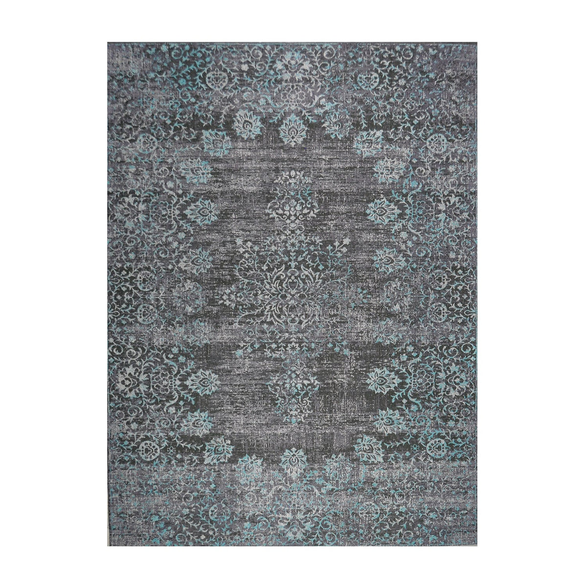 Vintage floor rug - Armand Grey/Blue