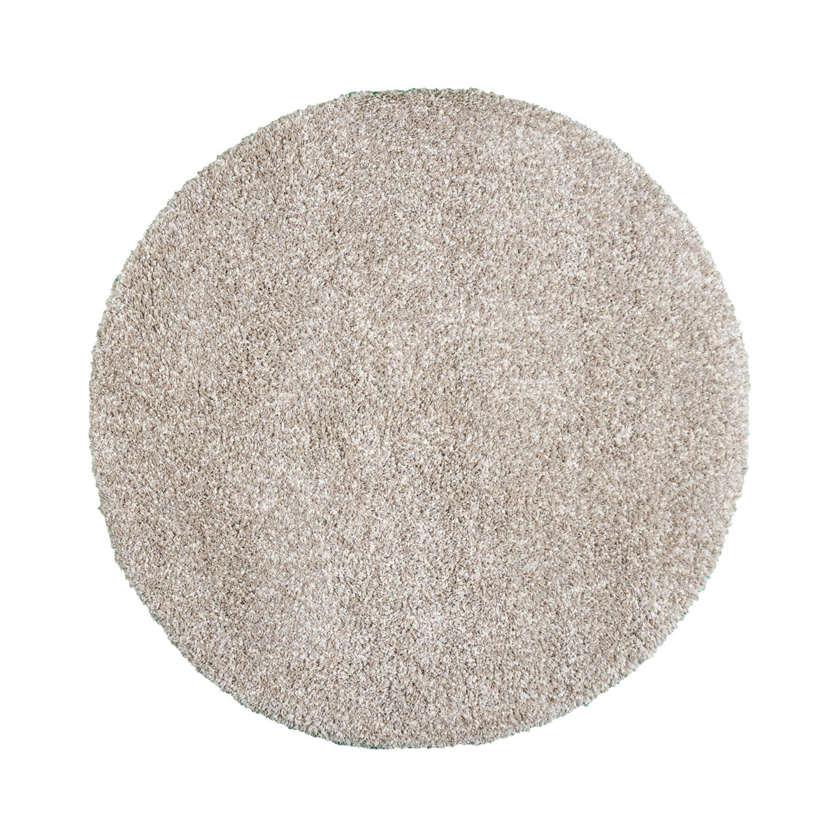 Round shaggy rug - Yves Beige