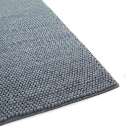 Wool floor rug - New Loop Light Blue 227