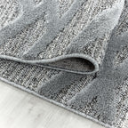 Round Scandinavian Rug - Pitea Double Grey