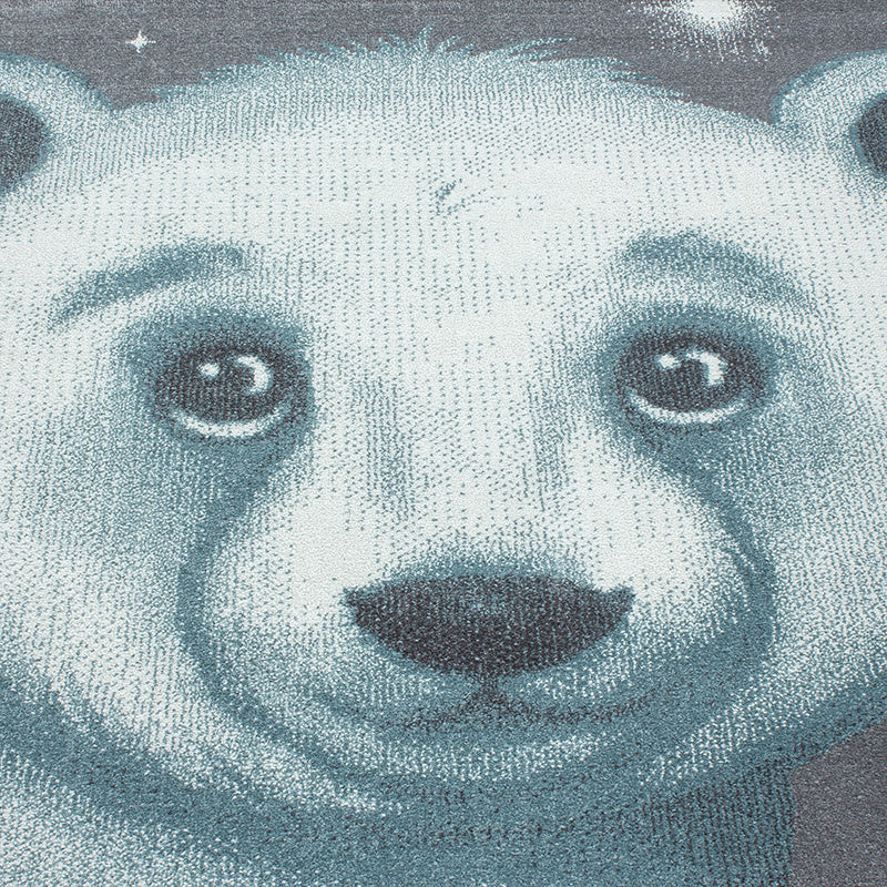 Children's floor rug - Bambi Bear Blue