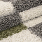 High-pile floor rug - Gala Green