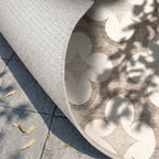 Tapis d'extérieur géométrique - Mosaic Clover Crème