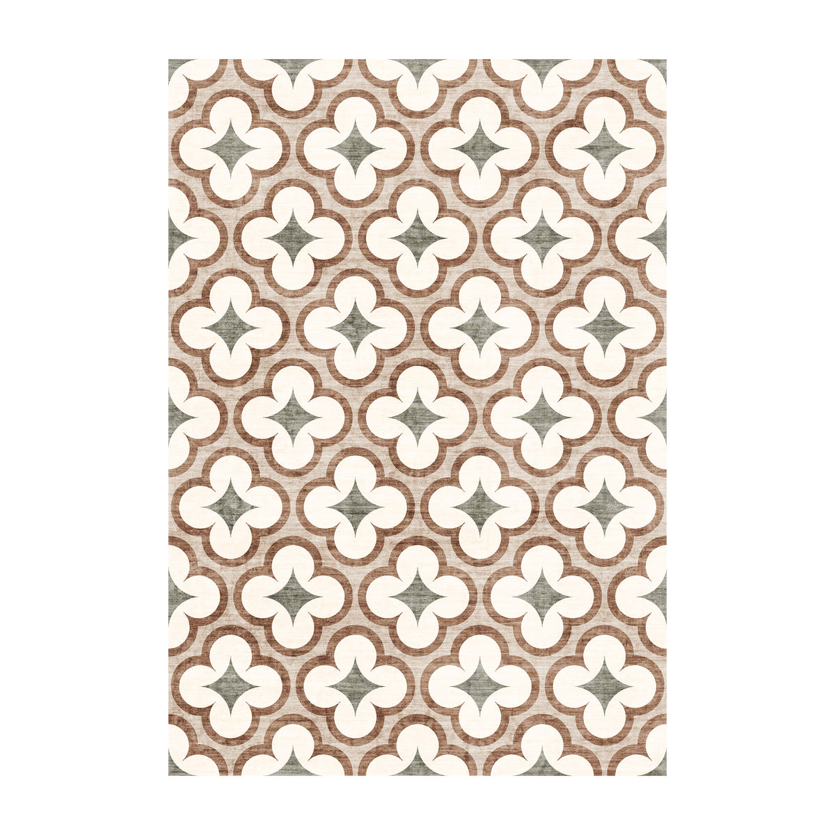 Tapis d'extérieur géométrique - Mosaic Clover Vert