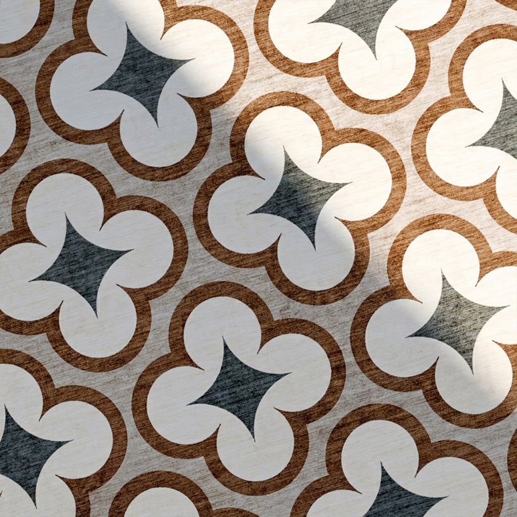 Tapis d'extérieur géométrique - Mosaic Clover Vert