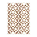 Tapis d'extérieur géométrique - Mosaic Clover Terracotta