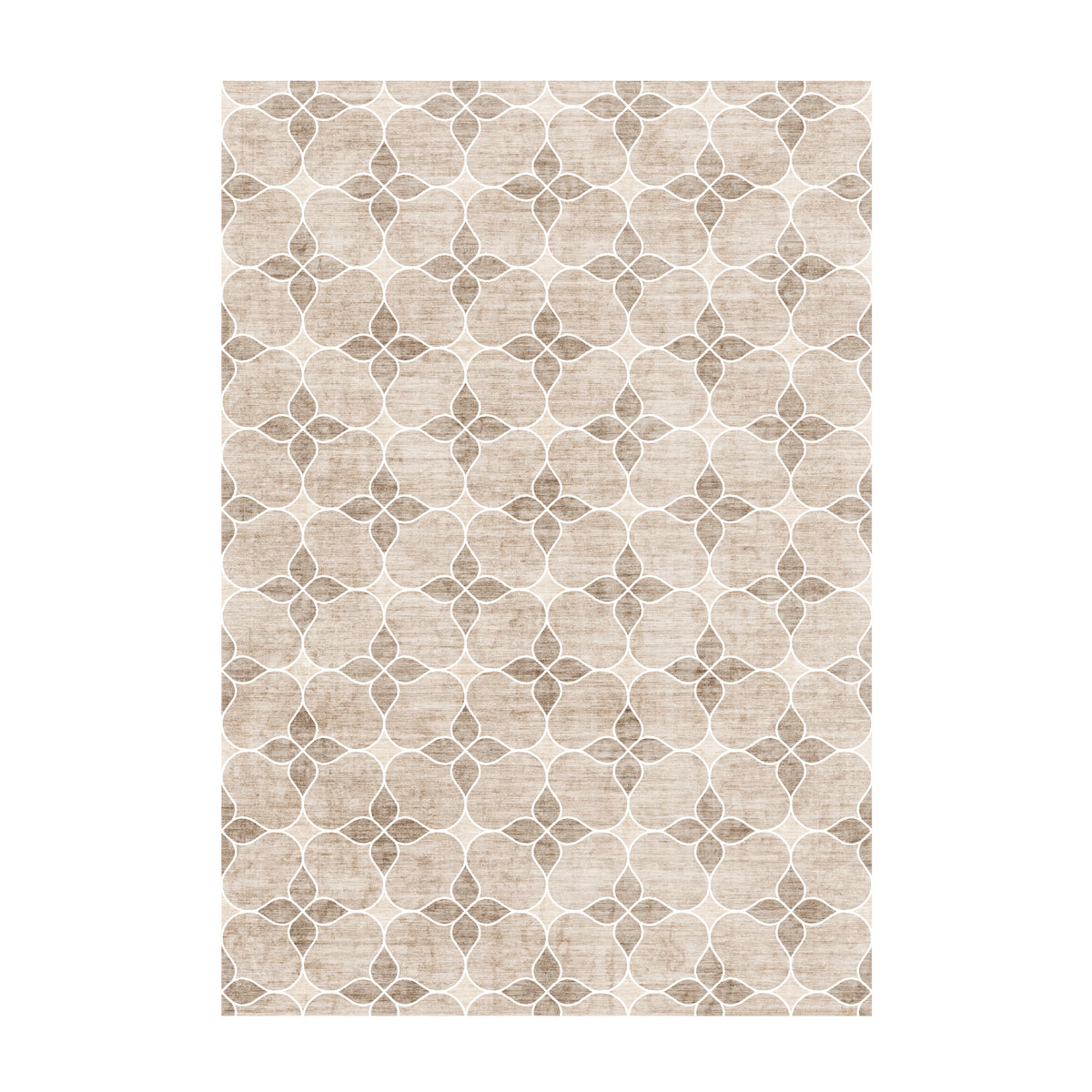 Tapis d'extérieur géométrique - Mosaic Dot Crème