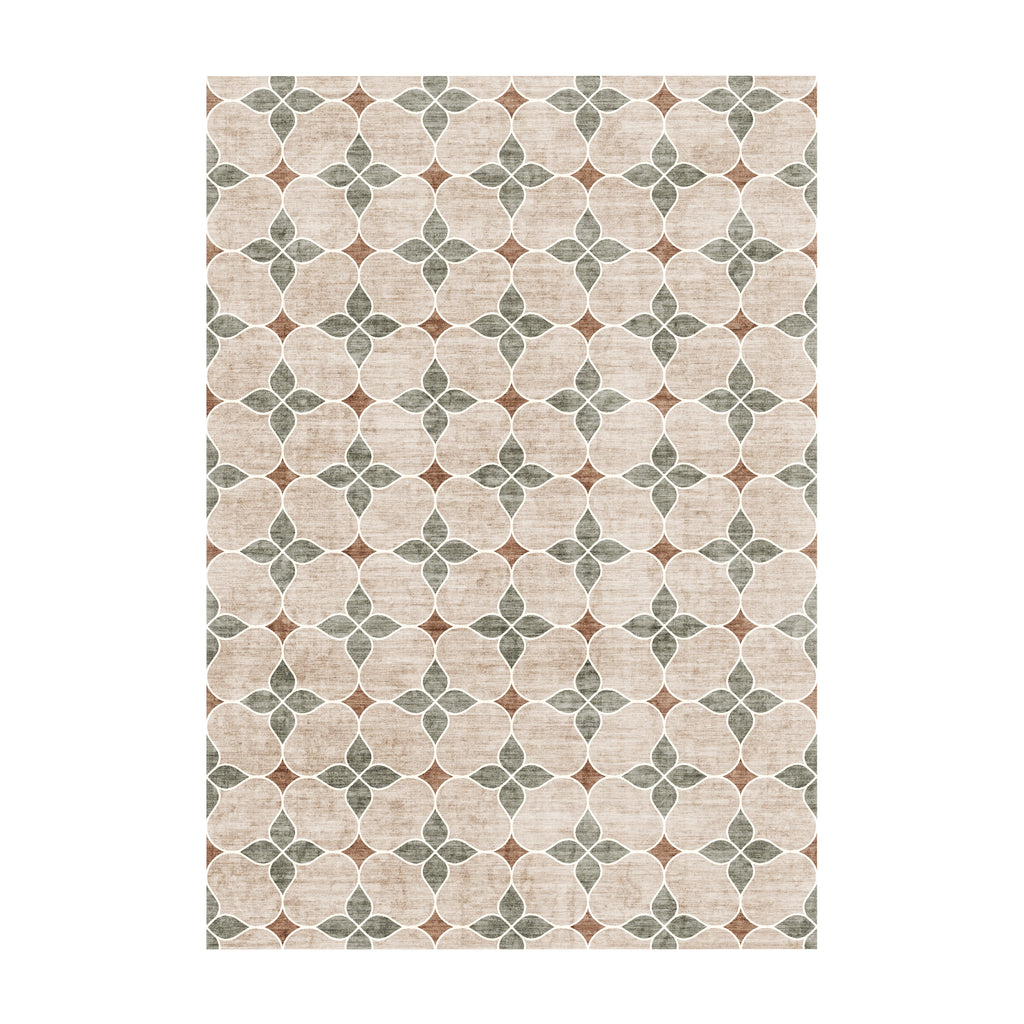 Tapis d'extérieur géométrique - Mosaic Dot Vert