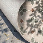 Tapis d'extérieur géométrique - Mosaic Dot Vert