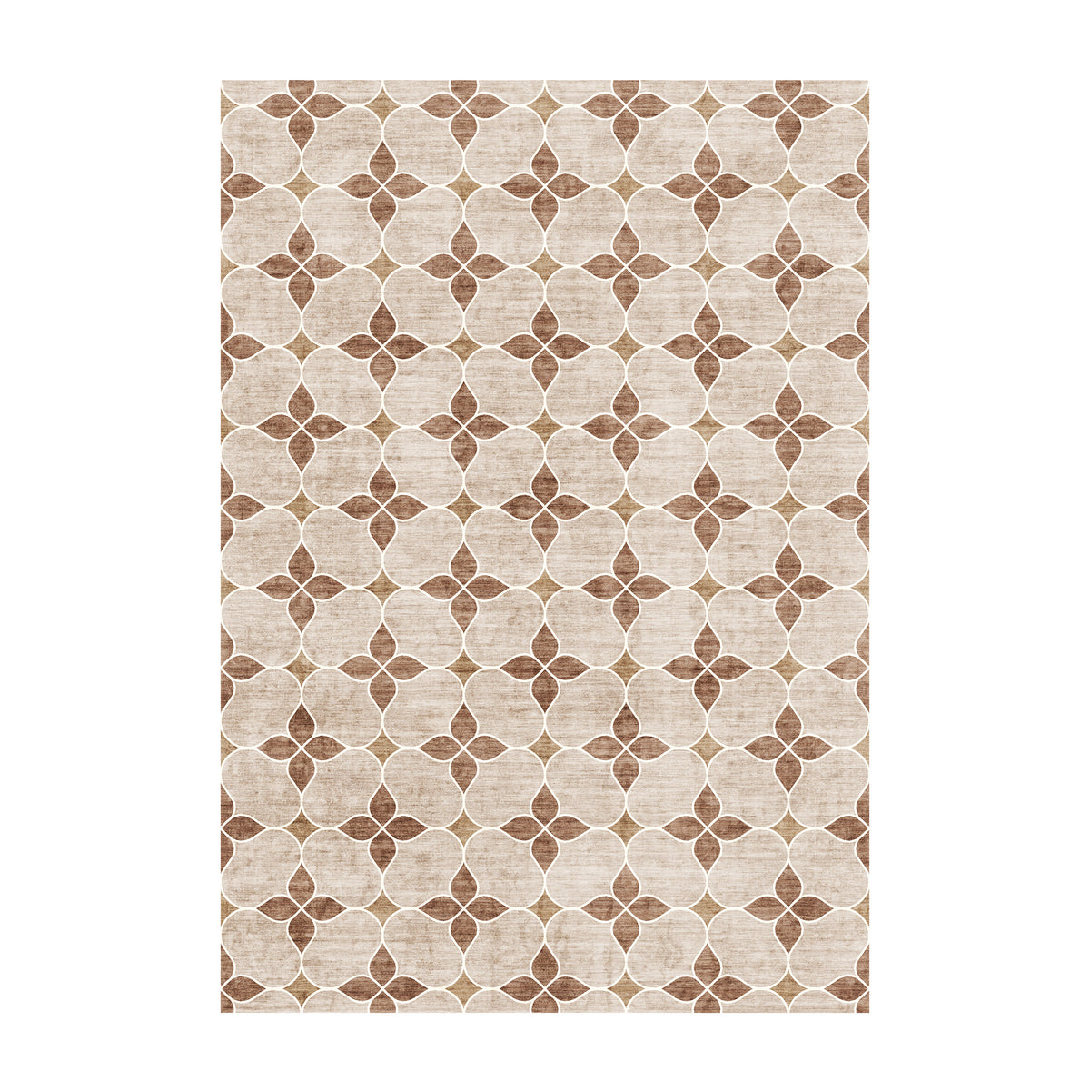 Tapis d'extérieur géométrique - Mosaic Dot Terracotta