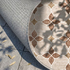Tapis d'extérieur géométrique - Mosaic Dot Terracotta