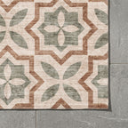 Tapis d'extérieur géométrique - Mosaic Medina Vert