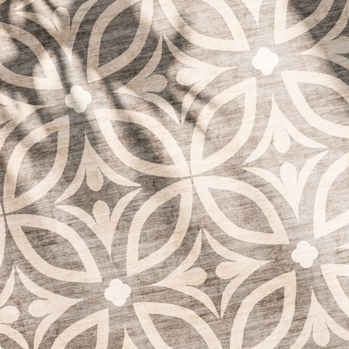 Tapis d'extérieur géométrique - Mosaic Petal Crème