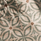 Tapis d'extérieur géométrique - Mosaic Petal Vert
