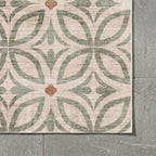 Tapis d'extérieur géométrique - Mosaic Petal Vert