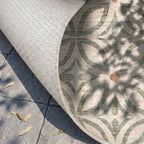 Tapis d'extérieur géométrique - Mosaic Petal Vert