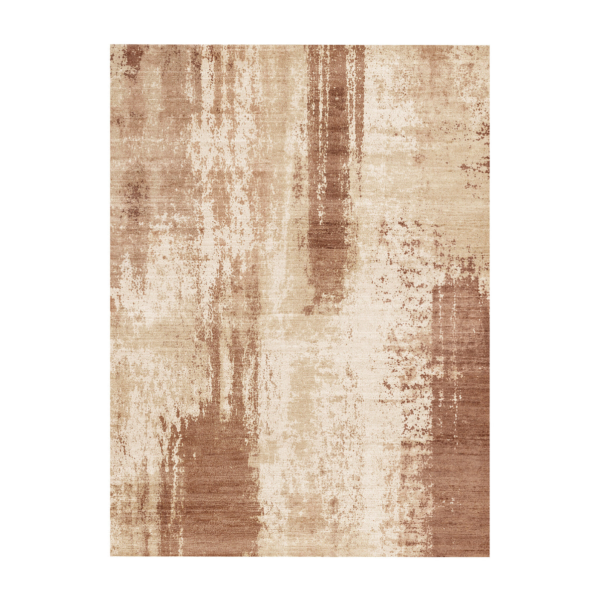 Abstract rug - Rusty Brown