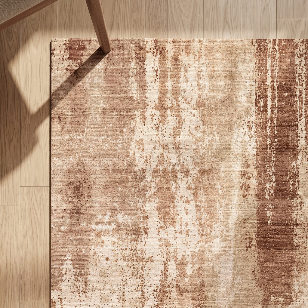 Abstract rug - Rusty Brown