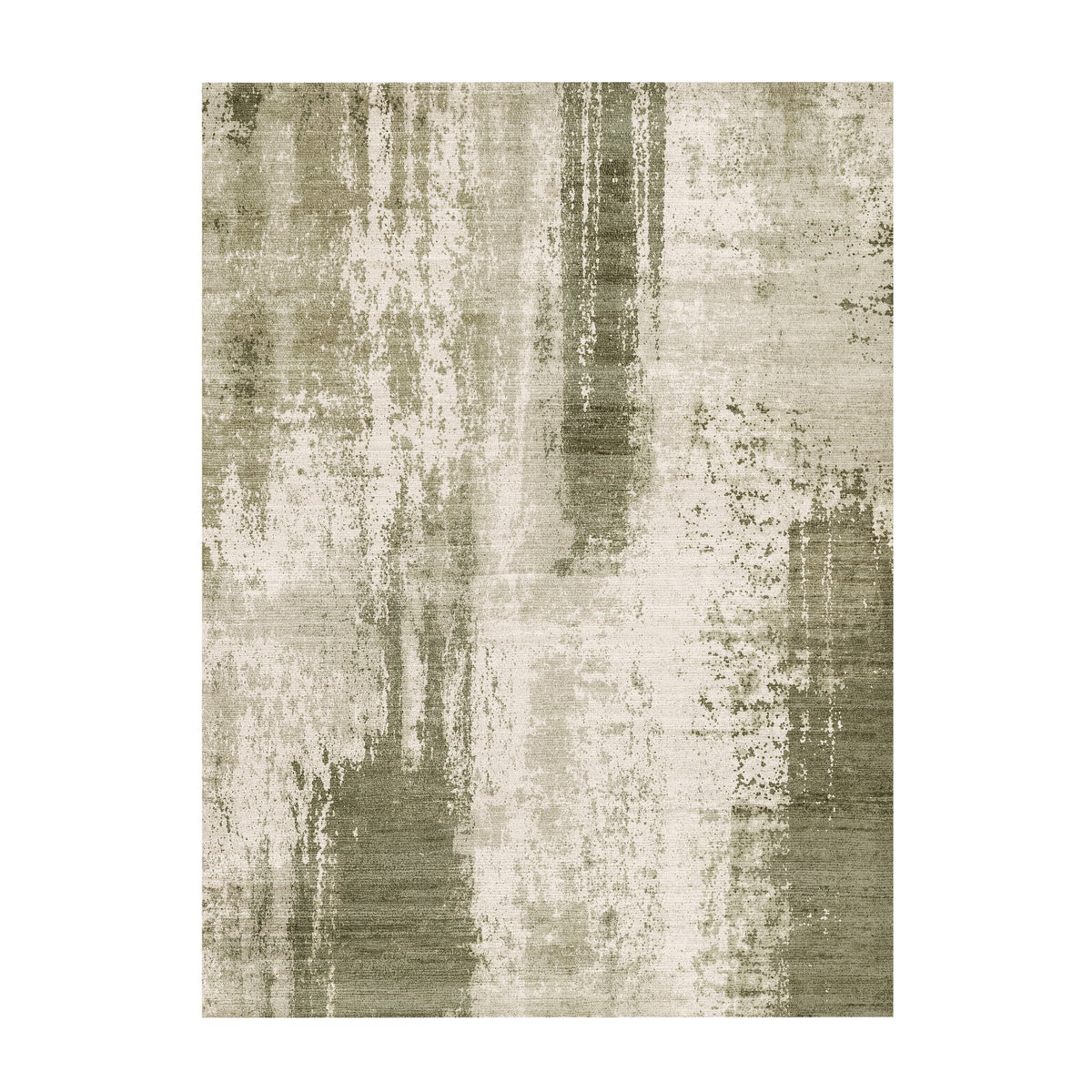 Tapis abstrait - Rusty Green