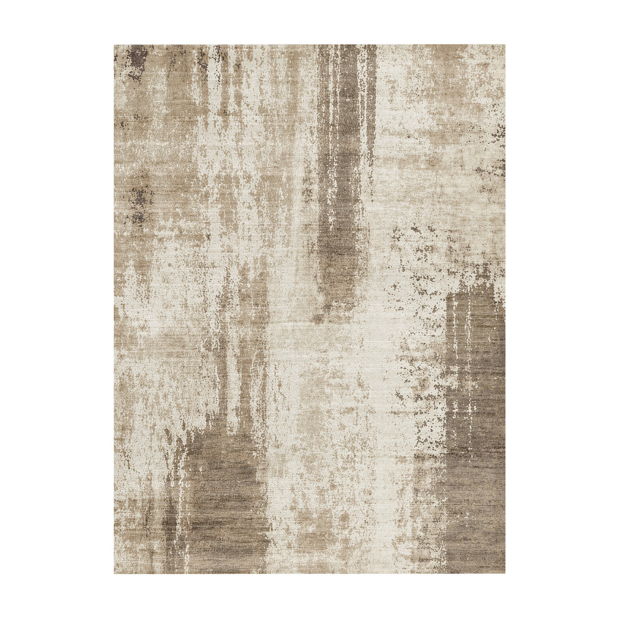 Tapis abstrait - Rusty Taupe