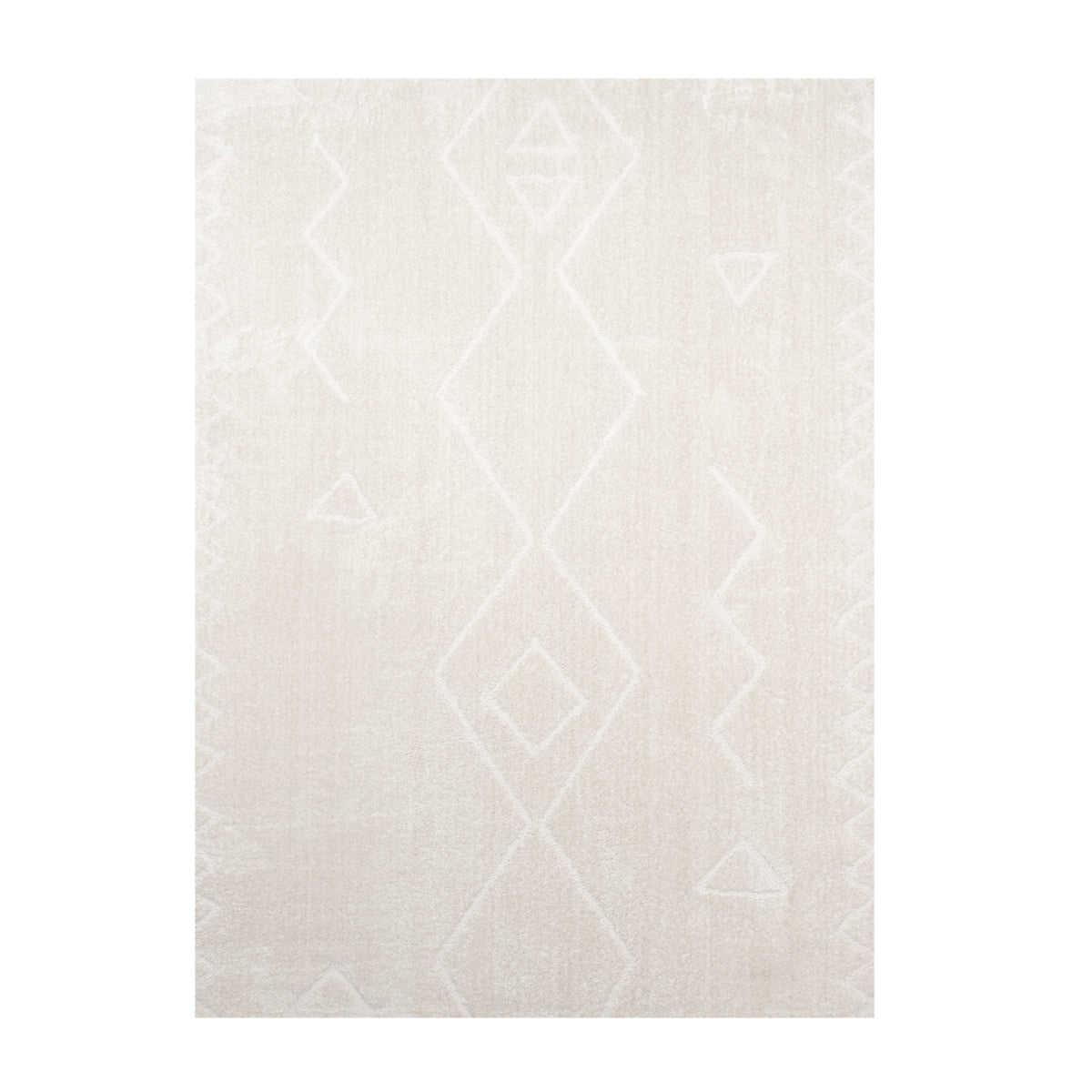 Tapis japandi - Yori Geo Crème/Blanc