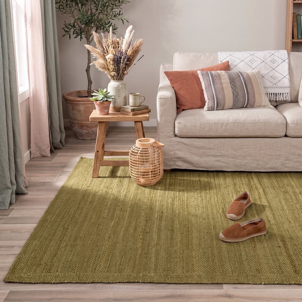 Tapis en jute - Fair Vert