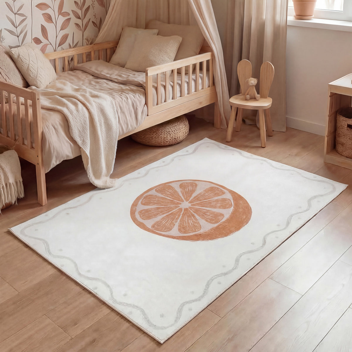 Tapis enfant lavable - Mick Sinaasappel Orange