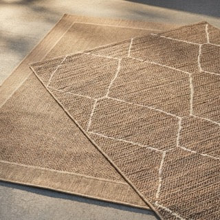 Tapis d'extérieur en jute - Fora Tile Naturel