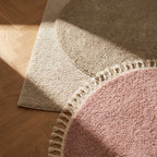 Round High Pile Rug - Lofty Mint