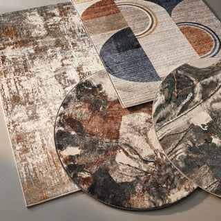 Washable Abstract Rug - Misha Flow Multicolour