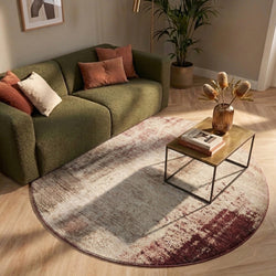 Tapis rond abstrait - Rusty Multicolour