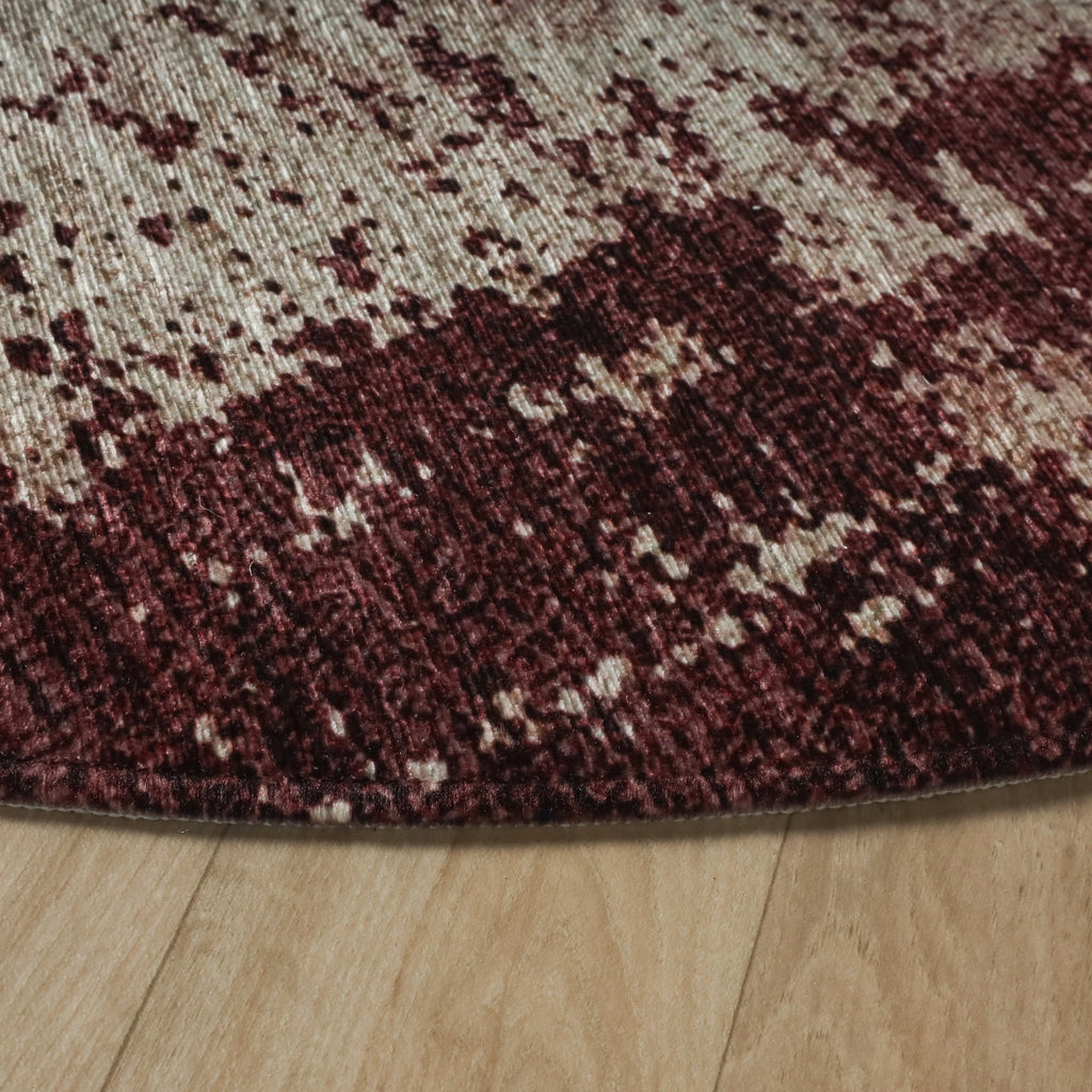 Tapis rond abstrait - Rusty Multicolour