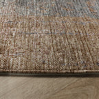 Round abstract rug - Rusty Pastel