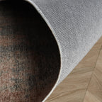 Round abstract rug - Rusty Pastel