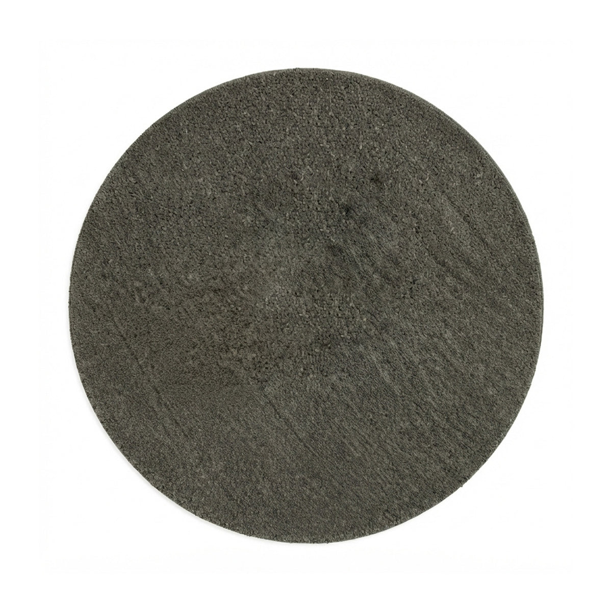 Round Berber Rug - Aicha Dark Green