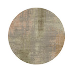 Round abstract rug - Rusty Pastel